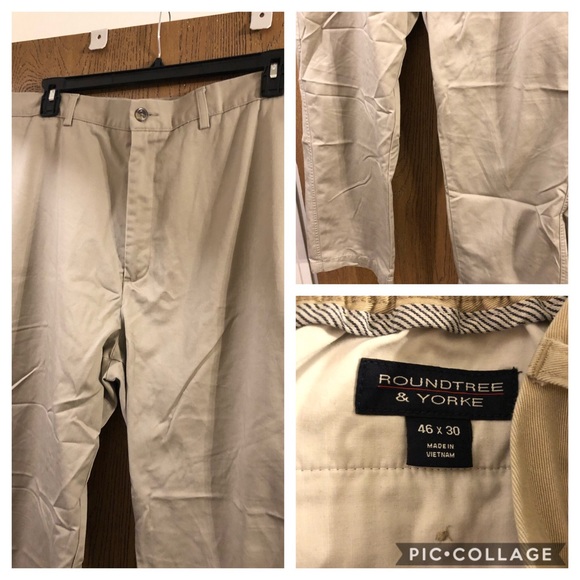 Roundtree and Yorke men’s khakis - Picture 1 of 1